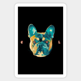 Cool French Bulldog | Vintage Pop Art Magnet